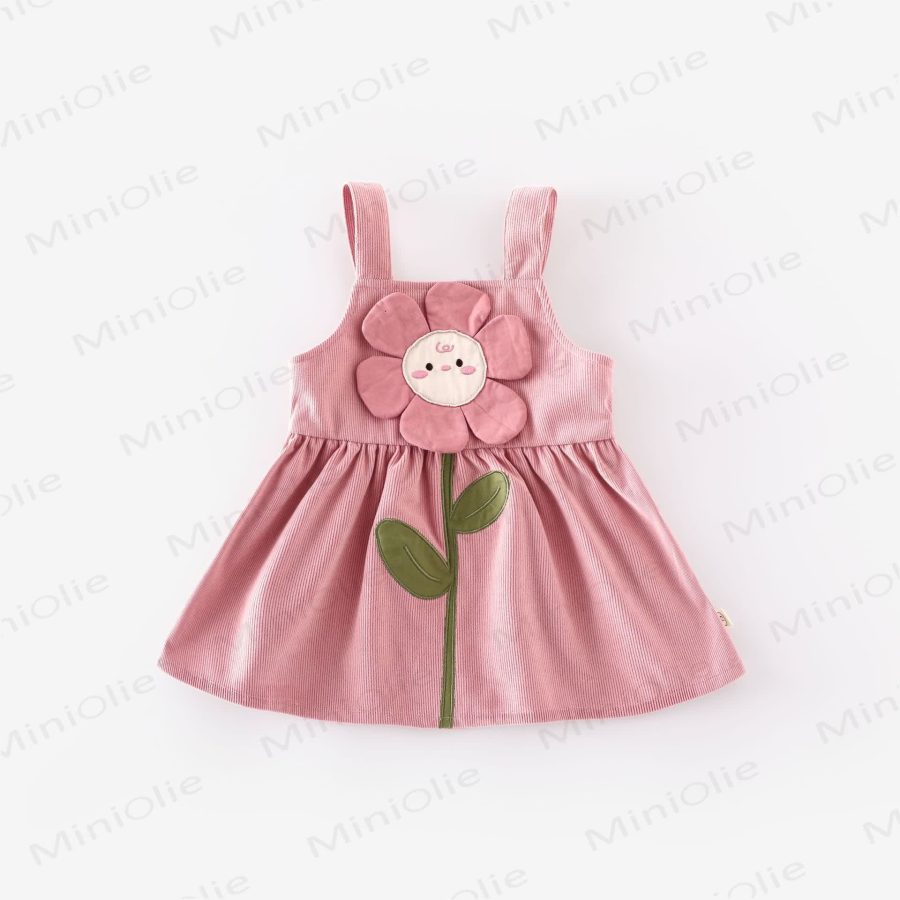 Baby Toddler Flower Cartoon Strap Dress